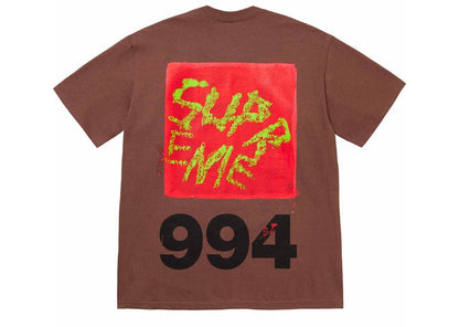 Supreme Paint Tee Brown