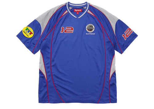 Supreme Piping Soccer Jersey Blue