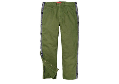Supreme Snap-Off Baggy Jean Olive