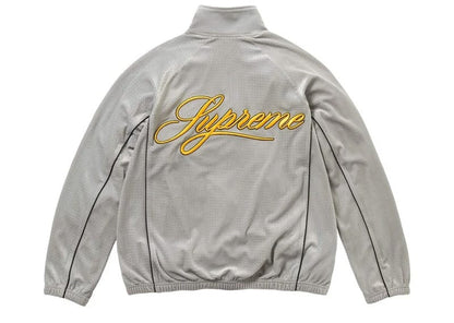 Supreme Velour Mesh Track Jacket Silver