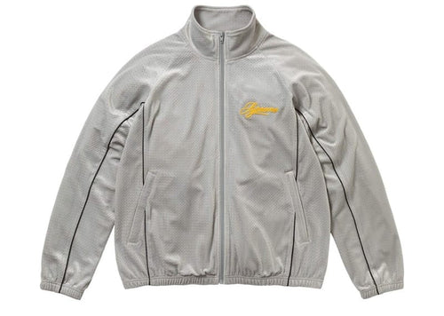 Supreme Velour Mesh Track Jacket Silver