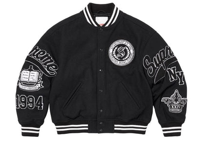 Supreme Veritas Varsity Jacket Black