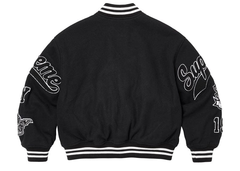 Supreme Veritas Varsity Jacket Black