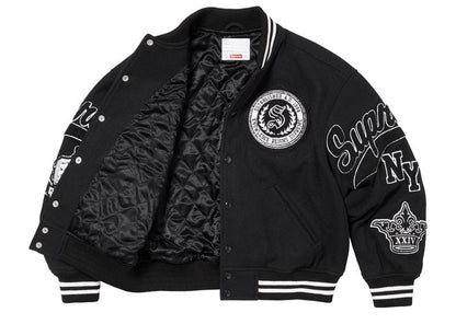 Supreme Veritas Varsity Jacket Black