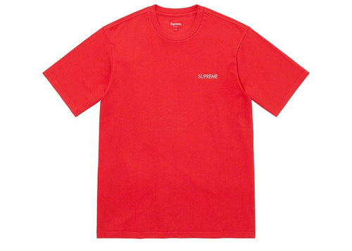Supreme Washed Capital S/S Top Red