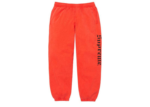 Supreme Washed Old English Sweatpant Orange