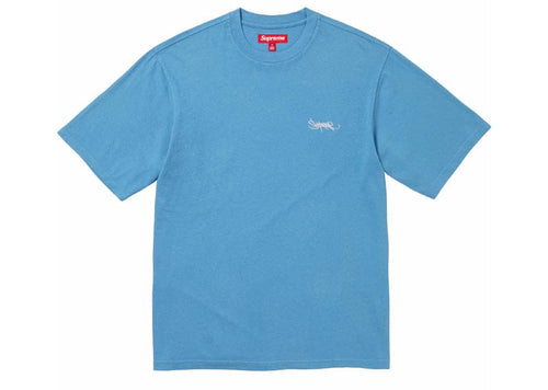 Supreme Washed Tag S/S Top Light Royal