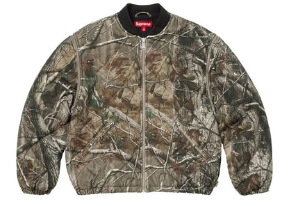 Supreme Zip-Off Sleeve Quilted Bomber Jacket Realtree AP Camo