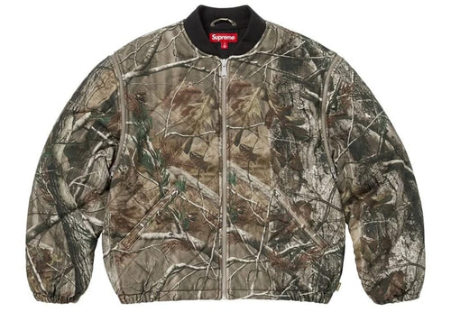 Supreme Zip-Off Sleeve Quilted Bomber Jacket Realtree AP Camo