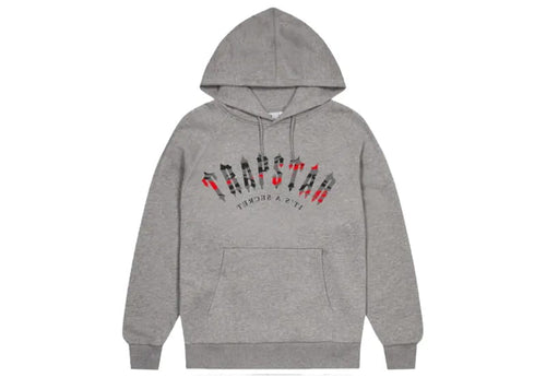 Trapstar Irongate Camo Arch Hoodie Grey/Infrared