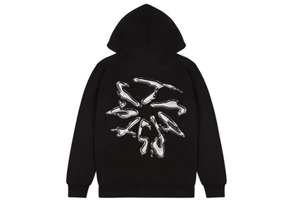 Trapstar Liquid Chrome Hoodie Black