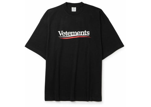 Vetements Campaign Logo T-Shirt Black