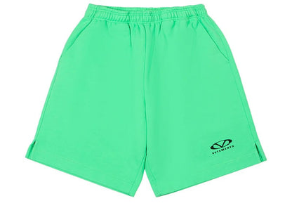 Vetements Oval Logo Shorts Neon Green