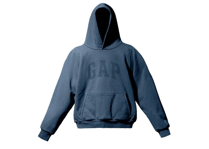 Yeezy Gap Dove Shrunken Hoodie Dark Blue