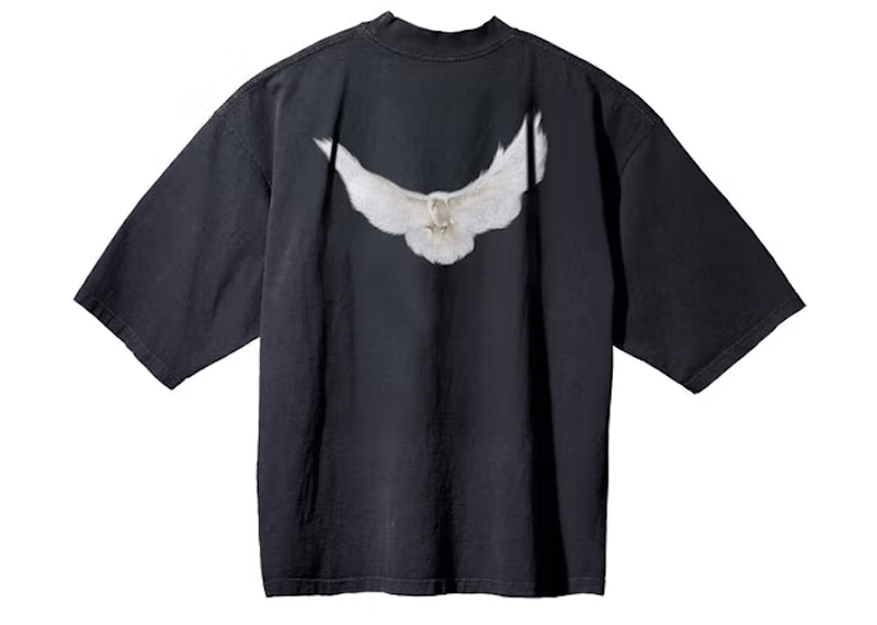 Yeezy Gap Engineered by Balenciaga Dove 3/4 Sleeve Tee Dark Black