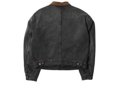 Yeezy Season 6 Denim Jacket Faded Black/Brown
