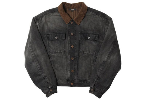 Yeezy Season 6 Denim Jacket Faded Black/Brown
